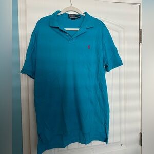Men’s Polo by Ralph Lauren turquoise polo shirt sz L